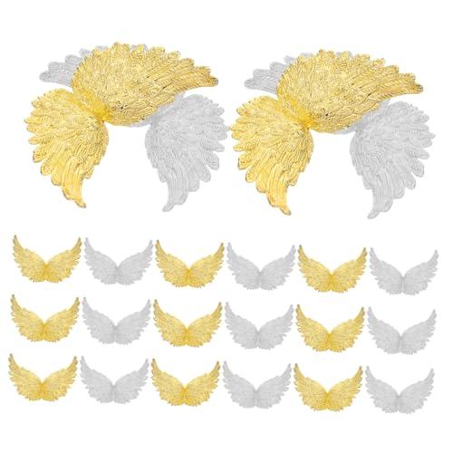 Toddmomy 24 Stück Teiliges Kunststoff Engel Flügel Dekorationen Gold und Silber Leichte Mini Flügel Applikationen für DIY Basteln Mädchen Geburtstagsfeier Cake Topper Ornamente Toddmomy 24 Stück Teiliges Kunststoff Engel Flügel Dekorationen Gold und Silber Leichte Mini Flügel Applikationen für DIY Basteln Mädchen Geburtstagsfeier Cake Topper Ornamente von Toddmomy