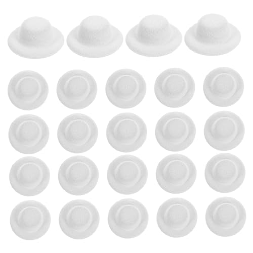 Toddmomy 24 Stück Teiliges Mini Filz-hut Kleine Top Hats für Bastelarbeiten Puppenaccessoires Vielseitige Miniatur-hut-dekorationen für Weihnachten Hochzeiten Geburtstage und von Toddmomy