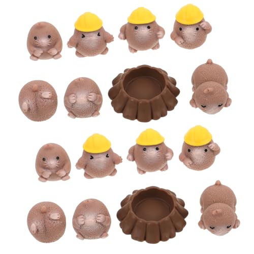 Toddmomy 24stücke Miniaturfiguren Aus Kunstharz Gopher-Modelle Tierstatuen-Dekoration Für DIY-gartenzubehör Mikrolandschaftsdekor Winzige Tierfiguren Für Schreibtischdekoration von Toddmomy