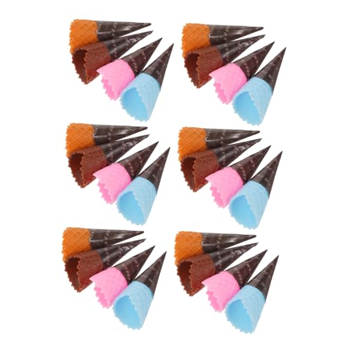 Toddmomy 24 Stück Teiliges Miniatur Modell Realistische Künstliche Spielzeuge für Vielseitige Dekoration für Dessertshops DIY Bastelprojekte und Puppenhaus Zubehör von Toddmomy