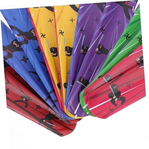 Toddmomy 24 Stück Teiliges Ninja Slap Armband für Bunte Pvc spielarmbänder Sicher und Kinderfreundlich als Halloween Treats Karate Party Favors und Geburtstags mitgebsel Fördert von Toddmomy