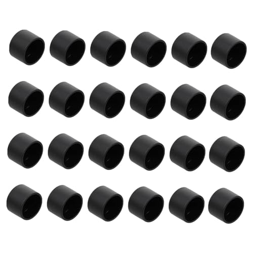 Toddmomy 24 Stück Tischfußball-Maschinenkappe Tischfussball Ersatzteile für Kicker Fußballspiel Fußkappen für Kickertische Spitze der Tischfußball-Endabdeckung Plastik Black von Toddmomy