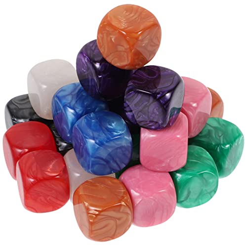 Toddmomy 24Stücke DIY Acrylwürfel Leere Beschreibbare für Kreative Spiele für Frühe Bildung und Bastelprojekte Leicht und Tragbar Bunten Farben Erhältlich von Toddmomy