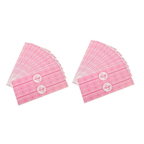 Toddmomy 24Stücke Gender Reveal Wasserflaschen Aufkleber Babyparty Dekoration für Mädchen Einfach Abziehbar für im Garten oder Wohnzimmer Geeignet für Standard Wasserflaschen von Toddmomy