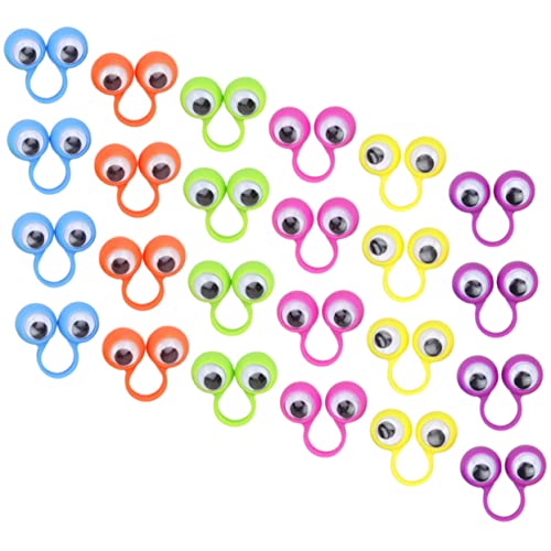 Toddmomy 24Stücke Ringe aus Farbenfrohes Fingerspielzeug für Fördert Kreativität und Kommunikation für Klassenzimmer und Zuhause von Toddmomy