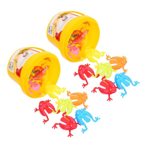 Toddmomy 24stücke Sprung-Frosch Spielzeug Bunte Kreative Sensory Toys Für Partygeschenk Für Schulaktivitäten Lernspielzeug von Toddmomy