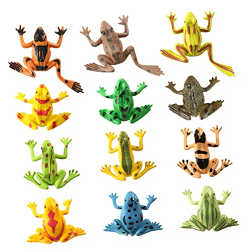 Toddmomy 24Stücke Tiermodell Realistische Frosch Spielzeuge für Kreatives Lernspielzeug Naturwissenschaften für Tierausstellungen von Toddmomy