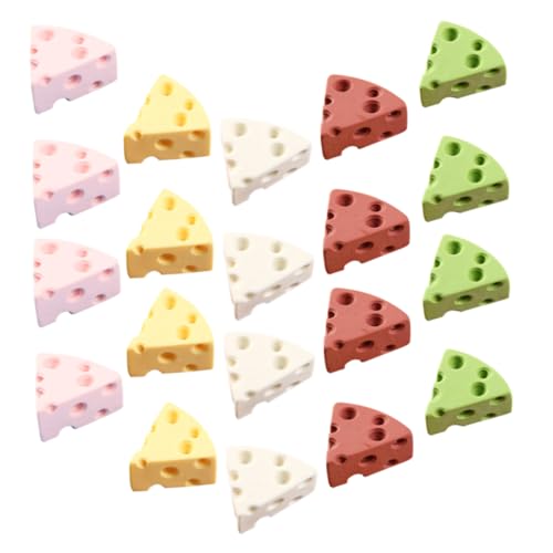 Toddmomy 25 Stück Simulation Käse Deko Teiliges Realistisches Käse Modell für Fotografie Heimdekoration Dessert Shop Vitrine Hochzeit und Mehr Leicht und Vielseitig Einsetzbar für DIY von Toddmomy