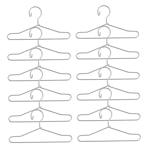 Toddmomy 25 Stück Teiliges Mini Metall Kleiderbügel Silber für Puppenkleidung Langlebig und Platzsparend Realistische Puppen Kleiderbügel für Puppenschrank Geeignet für Kinderzimmer und von Toddmomy