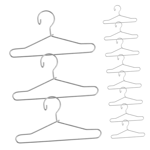 Toddmomy 25 Stück Teiliges Miniatur eisenkleiderbügel Silber Kleine Metallpuppenkleiderbügel für Puppenhaus Kleiderschrank Organisation Robuste Mini Hänger für Puppenbekleidung Toddmomy 25 Stück Teiliges Miniatur eisenkleiderbügel Silber Kleine Metallpuppenkleiderbügel für Puppenhaus Kleiderschrank Organisation Robuste Mini Hänger für Puppenbekleidung von Toddmomy
