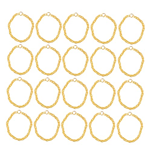 Toddmomy 25 Stück Teiliges Puppen aus Goldketten Elegante Accessoires für Puppen Dress Up Spiel Leicht und Komfortabel für Kreative Spielstunden von Toddmomy