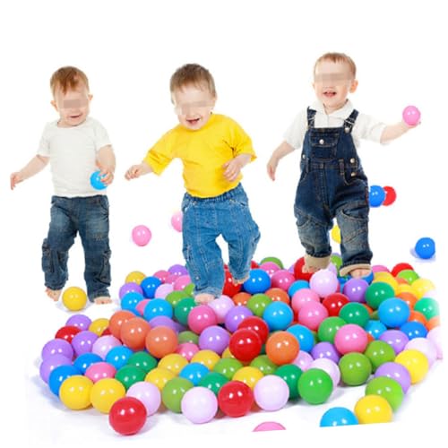 Toddmomy 25 Stück Teiliges Spielbereich Bunte Plastik ozeanbälle Farben Gemischt Geruchlos für Junge Mädchen Kindergeburtstage Spielzelte und Pools von Toddmomy
