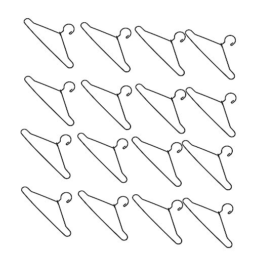 Toddmomy 25Stücke Mini Puppen Kleiderbügel aus Metall Organisieren Puppenkleidung im Puppenhaus Platzsparend und Langlebig für Kleine Puppen und Spielzimmer von Toddmomy
