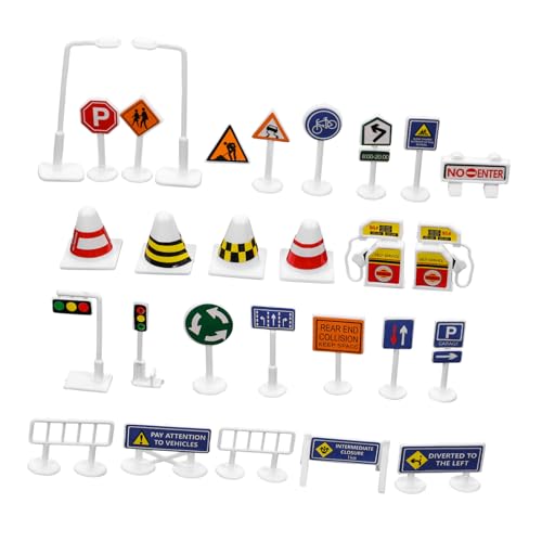 Toddmomy 28Stücke Teiliges DIY Verkehrsschild Spielzeugset für Verkehrszeichen zur Früherziehung Farbige Straßenschilder für Verkehrsdemonstrationen und Sicherheitsregeln Toddmomy 28Stücke Teiliges DIY Verkehrsschild Spielzeugset für Verkehrszeichen zur Früherziehung Farbige Straßenschilder für Verkehrsdemonstrationen und Sicherheitsregeln von Toddmomy