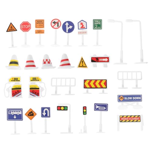 Toddmomy 28Stücke Teiliges Set Verkehrszeichen für Realistische Straßenschilder und Ampeln für Kreatives für Kindergarten und Frühe Bildungszentren Toddmomy 28Stücke Teiliges Set Verkehrszeichen für Realistische Straßenschilder und Ampeln für Kreatives für Kindergarten und Frühe Bildungszentren von Toddmomy