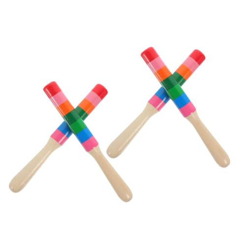 Toddmomy 2Paare Holz Rhythmus Sticks für Percussion Instrumente Musikverständnis und Hand Auge Koordination Langlebig und Farbenfroh für Musikunterricht Toddmomy 2Paare Holz Rhythmus Sticks für Percussion Instrumente Musikverständnis und Hand Auge Koordination Langlebig und Farbenfroh für Musikunterricht von Toddmomy