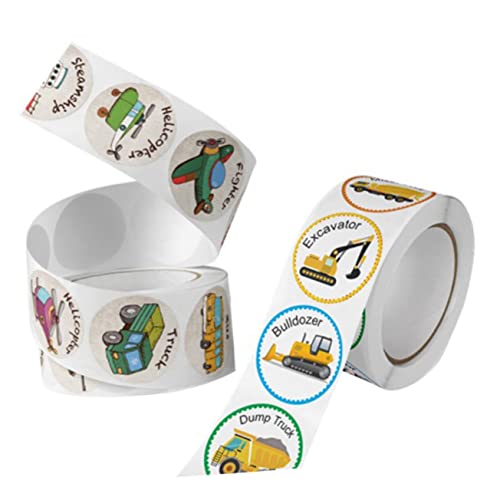 Toddmomy 2Rollen Dekorative Fahrzeuge Aufkleber für Selbstklebende Belohnungssticker für Kindergarten und Schule für Kreative Projekte und Toddmomy 2Rollen Dekorative Fahrzeuge Aufkleber für Selbstklebende Belohnungssticker für Kindergarten und Schule für Kreative Projekte und von Toddmomy