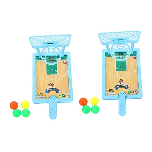 Toddmomy Basketball Spielzeug für Kinder – 2 Satz Tisch Basketballspiel Indoor Sportspielzeug Pädagogisches Spielzeug Geeignet für Mädchen Fördert Hand Augen Koordination von Toddmomy