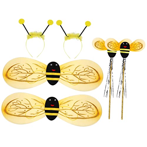 Toddmomy 2Sätze Bienen Kinderkostüm mit Flügeln Stirnband und Teiliges Partyzubehör für Jungen Kostümpartys Halloween und Kreative Foto Requisiten Toddmomy 2Sätze Bienen Kinderkostüm mit Flügeln Stirnband und Teiliges Partyzubehör für Jungen Kostümpartys Halloween und Kreative Foto Requisiten von Toddmomy