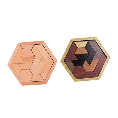 Toddmomy 2Sätze Hexagon Holzpuzzle Spielzeugset für Farbenfrohes Holzrätsel Kommunikationsfähigkeiten für Kleinkinder und Vorschulkinder Toddmomy 2Sätze Hexagon Holzpuzzle Spielzeugset für Farbenfrohes Holzrätsel Kommunikationsfähigkeiten für Kleinkinder und Vorschulkinder von Toddmomy
