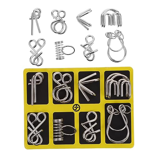 Toddmomy 2Sätze Iq Puzzle Teiliges Gehirnrätselspiel für und Langlebiges Intelligenzspielzeug aus Hochwertigem Material Perfektes für Rätsel von Toddmomy