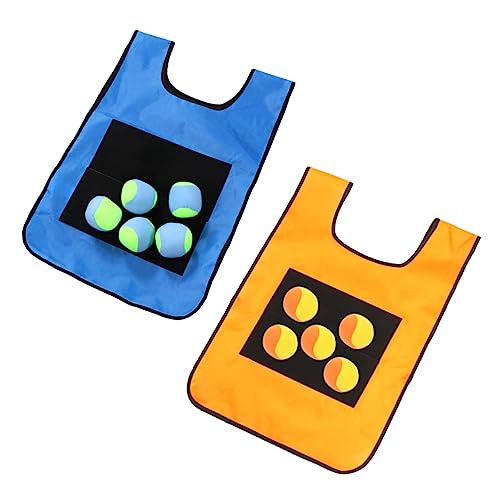 Toddmomy 2sätze Junge Mädchen Sticky Weste Interaktives Outdoor-Spielzeug Für Eltern-Junge Mädchen-aktivitäten Inkl Sticky Bälle Motorik Und Fitness Für Garten Und Freizeit von Toddmomy