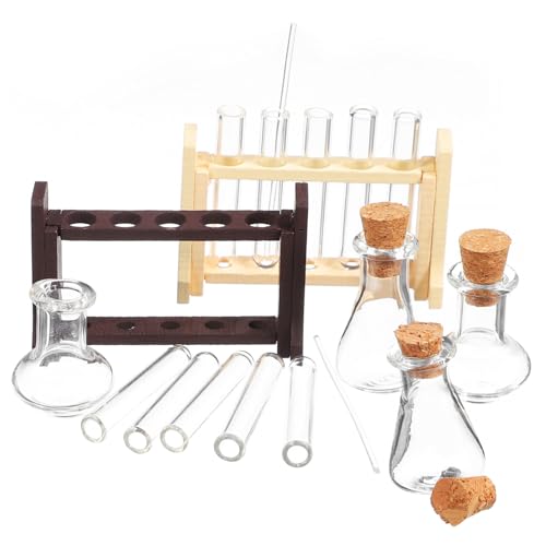 Toddmomy 2sätze Miniatur-testglas-Rack Teiliges Puppenhaus Zubehör Für Kreative -projekte Pädagogische Experimente Und Stilvolle Dekoration Für Miniaturmöbel Und Rollenspiele von Toddmomy