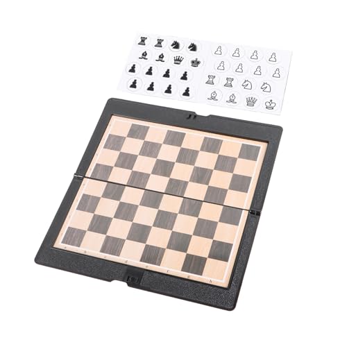 Toddmomy 2Satz Faltbares Magnetschach Set Tragbares Brettspiel für Reisen und Partys für Erwachsene Verbessert und Logikfähigkeiten Teiliges von Toddmomy