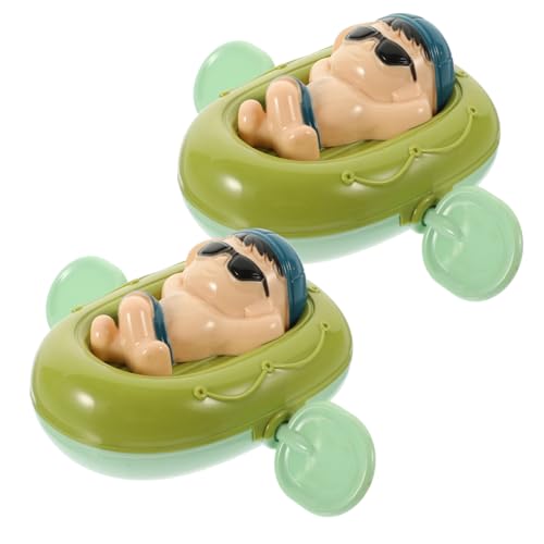 Toddmomy 2Stücke Badespielzeug Boot Design Lustiges für Badewanne und Planschbecken Sicheres Kunststoffmaterial für Entzückendes für Spaß Beim Baden von Toddmomy