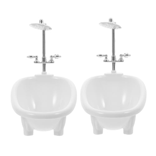 Toddmomy 2Stücke Badewanne und Puppenhaus Badezimmer Zubehör aus Wassersprühende Badewanne für Kreatives und Realistische Szenen Miniaturumgebungen Toddmomy 2Stücke Badewanne und Puppenhaus Badezimmer Zubehör aus Wassersprühende Badewanne für Kreatives und Realistische Szenen Miniaturumgebungen von Toddmomy