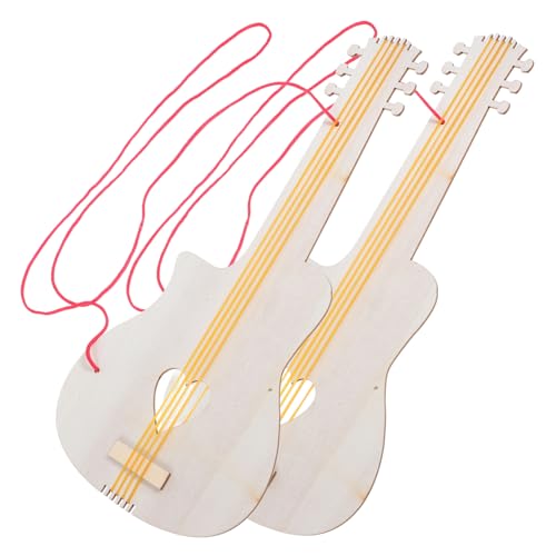 Toddmomy 2Stücke DIY Holzgitarrenspielzeug für Unbemalte Holzspielzeuge Kreative Bastelideen für Kleine Musiker Sicheres und Leichtes Design Kreativität Toddmomy 2Stücke DIY Holzgitarrenspielzeug für Unbemalte Holzspielzeuge Kreative Bastelideen für Kleine Musiker Sicheres und Leichtes Design Kreativität von Toddmomy
