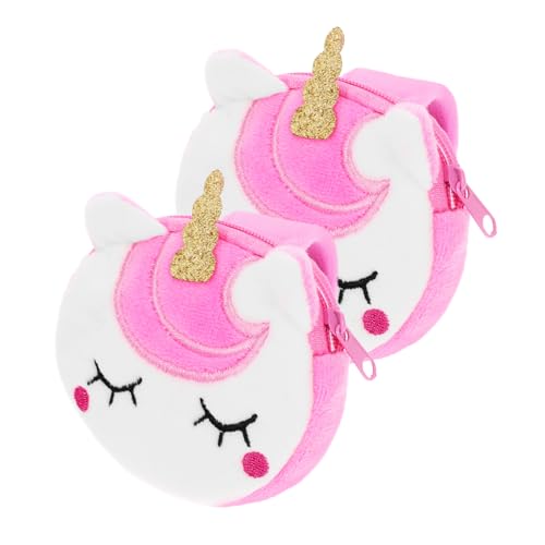 Toddmomy 2Stücke Einhorn Schlagarmbänder für Bunte Einhorn Geldbörsen mit Leichtem Design für Partys und Festivals Praktische Aufbewahrungstasche für Kleine Dinge von Toddmomy