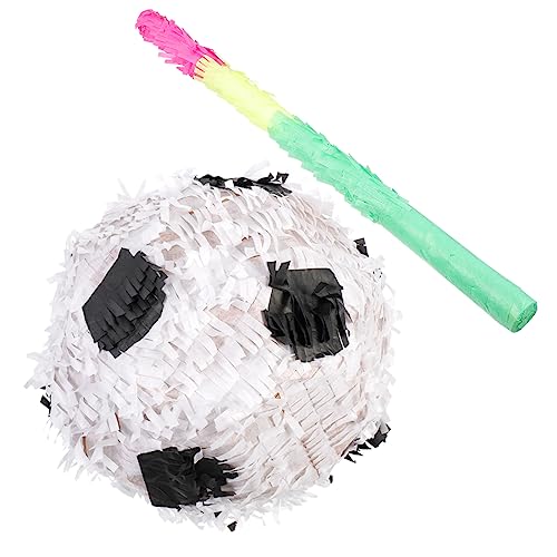 Toddmomy 2Stücke Fußball Pinata mit Pinata Stick Geburtstagsfeier Dekoration für Fußball Themenparty Outdoor und Indoor Aktivitäten Langlebig und Sicher für Unvergesslichen Spaß von Toddmomy