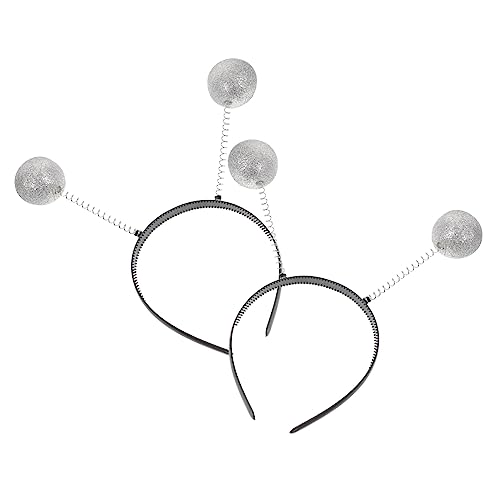 Toddmomy 2Stücke Glitzer Ball Haarreifen Silber Bopper Bequeme und Leichte Kopfbedeckung für Halloween und Kostümpartys für Erwachsene Toddmomy 2Stücke Glitzer Ball Haarreifen Silber Bopper Bequeme und Leichte Kopfbedeckung für Halloween und Kostümpartys für Erwachsene von Toddmomy