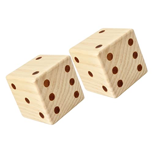 Toddmomy 2Stücke Große Holzwürfel Runde Ecken für Brettspiele DIY Bastelprojekte Tragbar und Langlebig für Partys Familienversammlungen und Mehr Toddmomy 2Stücke Große Holzwürfel Runde Ecken für Brettspiele DIY Bastelprojekte Tragbar und Langlebig für Partys Familienversammlungen und Mehr von Toddmomy