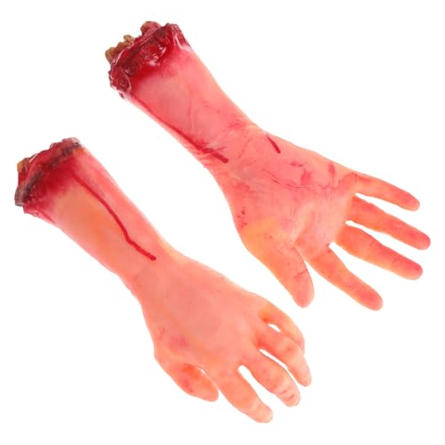 Toddmomy 2Stücke Gruselige Fake Hände Halloween Requisiten Für Halloween Deko Realistische Abgetrennte Arme Aus Geisterhäuser Und Cosplay Partys von Toddmomy