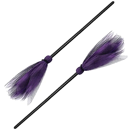 Toddmomy 2Stücke Halloween Hexenbesen Für Halloween Deko Besen Für Cosplay Und Partys Farbe Für Hexen Und Halloween Veranstaltungen von Toddmomy