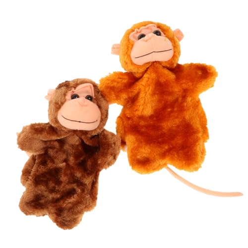 Toddmomy 2Stücke Handpuppen für Realistische Affen Handspielzeuge für Kreative Erzählungen und Interaktives Spiel für Fantasie und Kommunikation Toddmomy 2Stücke Handpuppen für Realistische Affen Handspielzeuge für Kreative Erzählungen und Interaktives Spiel für Fantasie und Kommunikation von Toddmomy