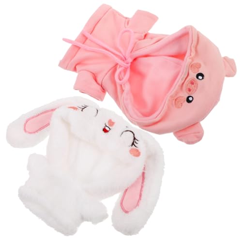 Toddmomy 2Stücke Kapuzenpullover für Puppen Plüsch Tierhemden und Süße Puppenkleidung für Gefüllte Tiere für Kreative Spielstunden und Puppenzubehör Toddmomy 2Stücke Kapuzenpullover für Puppen Plüsch Tierhemden und Süße Puppenkleidung für Gefüllte Tiere für Kreative Spielstunden und Puppenzubehör von Toddmomy