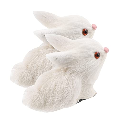 Toddmomy 2Stücke Lebensechte Simulation Kaninchen Puppen aus Dekorative Kaninchenfiguren für Schreibtisch und Heim Kreative Deko für Kinderzimmer und Ostern Toddmomy 2Stücke Lebensechte Simulation Kaninchen Puppen aus Dekorative Kaninchenfiguren für Schreibtisch und Heim Kreative Deko für Kinderzimmer und Ostern von Toddmomy