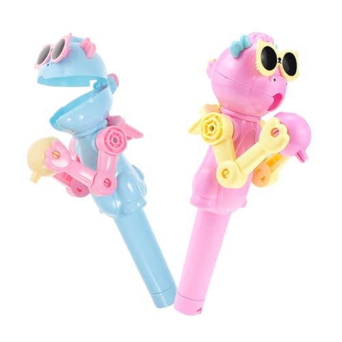 Toddmomy 2Stücke Lollipop Roboter Halter Neuartiges für Partys und Geburtstagsgeschenke Wiederverwendbares Kunststoffspielzeug und Kreatives Lutscher von Toddmomy