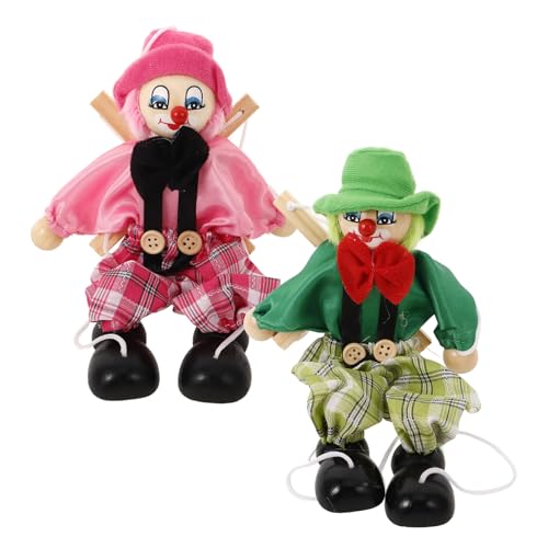 Toddmomy 2Stücke Marionettenpuppe Piratenpuppe Aus Holz Kreative Schnurpuppe Für Fördert Kreativität Und Kommunikation Für Drinnen Und Puppentheater von Toddmomy