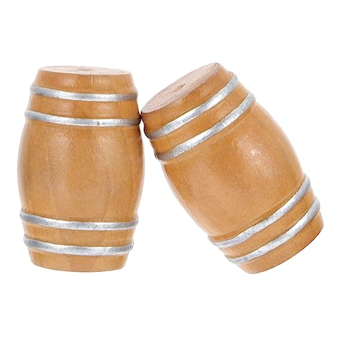Toddmomy 2Stücke Mini Puppenhaus Bierfass Zubehör Handgefertigte Holzbar Für Retro Dekoration Für Puppenhaus Und Miniaturen Langlebig Und Perfektes Deko Element von Toddmomy