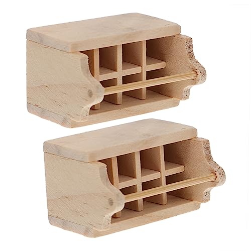 Toddmomy 2Stücke Miniatur Holz Toolbox für Puppenhaus Dekoration Realistische Möbel Accessoires aus Robustem Holz für Kreative Spielwelten Toddmomy 2Stücke Miniatur Holz Toolbox für Puppenhaus Dekoration Realistische Möbel Accessoires aus Robustem Holz für Kreative Spielwelten von Toddmomy