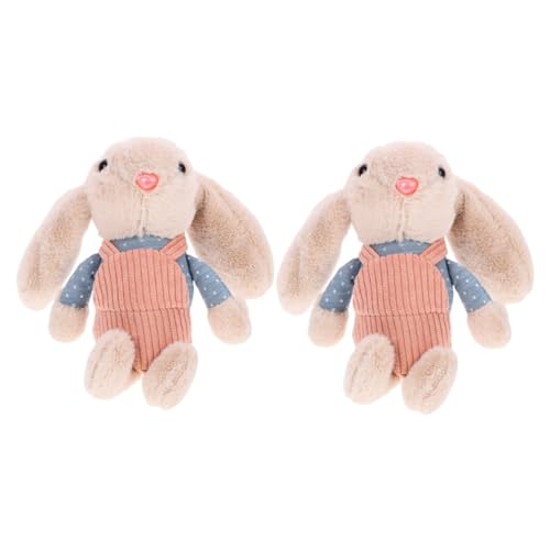 Toddmomy 2Stücke Plüsch Hase Schlüsselanhänger Süße Kaninchen Deko Für Taschen Und Schlüssel Leicht Und Kompakt Perfektes Für Kuscheltier Anhänger Pinkem Design von Toddmomy