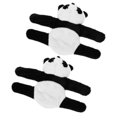 Toddmomy 2Stücke Plüsch Panda Schlagarmband Stofftier Handgelenkband für Süßes für Partys und Geburtstage Kompakt Leicht Unterwegs Kuscheltier Design Sorgt von Toddmomy