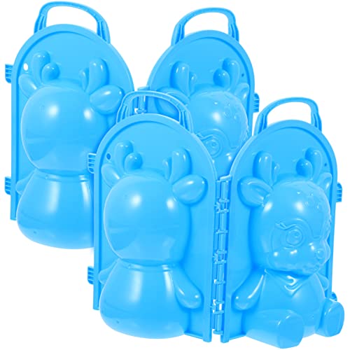 Toddmomy 2Stücke Schneeballformer für Kreatives Schneeballspielzeug mit Cartoon Design für Winterspiele und Schneeballschlachten Schützend und Langlebig von Toddmomy