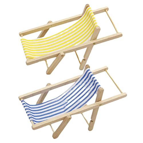 Toddmomy 2Stücke Strandstuhl Klappstuhl Deko für Puppenhaus und Miniaturgarten Hochsimulierte Strandmöbel für Fenster und Partydekoration Toddmomy 2Stücke Strandstuhl Klappstuhl Deko für Puppenhaus und Miniaturgarten Hochsimulierte Strandmöbel für Fenster und Partydekoration von Toddmomy