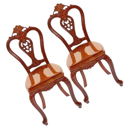 Toddmomy 2Stücke Stühle Puppenhausmöbel Puppenzubehör Für Kreative Dekoration Für Kinderzimmer Und Puppenstuben Toddmomy 2Stücke Stühle Puppenhausmöbel Puppenzubehör Für Kreative Dekoration Für Kinderzimmer Und Puppenstuben von Toddmomy