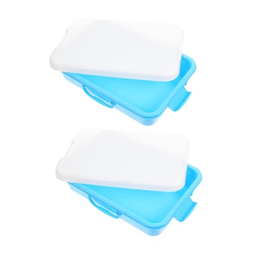Toddmomy 2Stücke Teiliges Sandkasten Für Sandkiste Mit Deckel Und Großem Stauraum Sandspielzeug Für Garten Und Unterwegs Robustes Material von Toddmomy